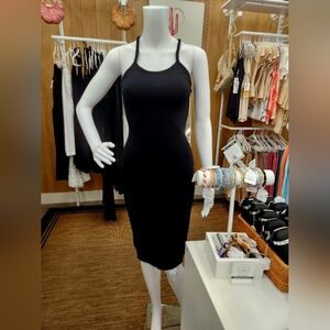 nlt Black Halter Midi Dress